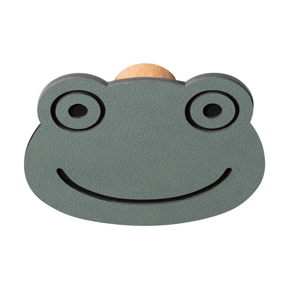 Szürkészöld fali acél akasztó Frog Dot Nupo – LIND DNA