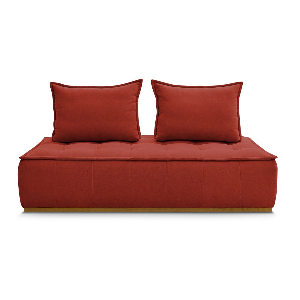 Téglavörös buklé kanapé 175 cm Elisa – Bobochic Paris
