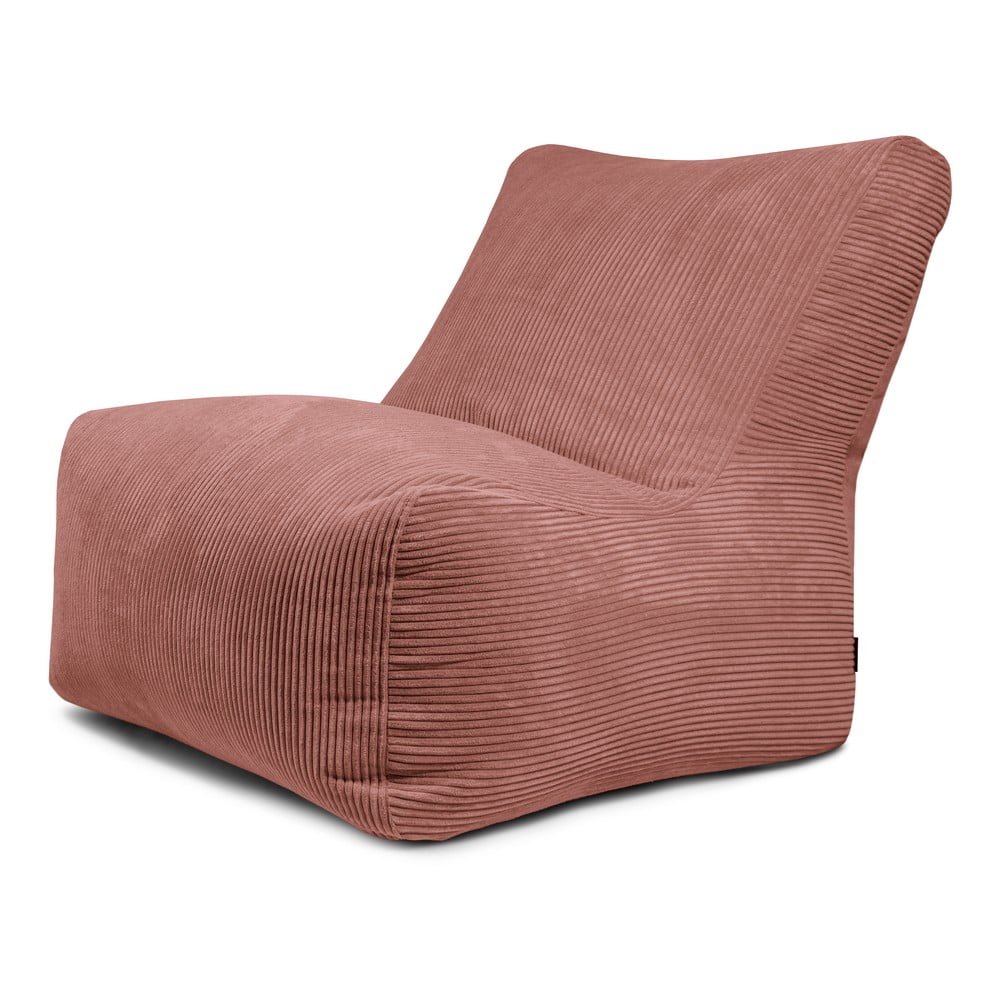 Téglavörös kordbársony babzsákfotel Seat 100 Lounge – SLOWDOWN