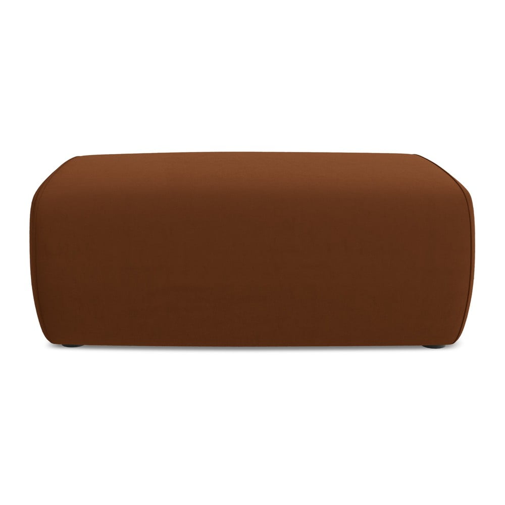 Terrakotta színű bársony lábtartó Kapua – Makamii