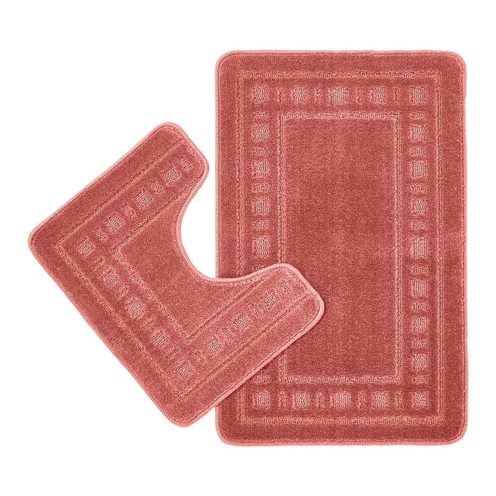 Terrakotta színű fürdőszobai kilépő szett 2 db-os WC-hez 50x80 cm Armoni – Catherine Lansfield