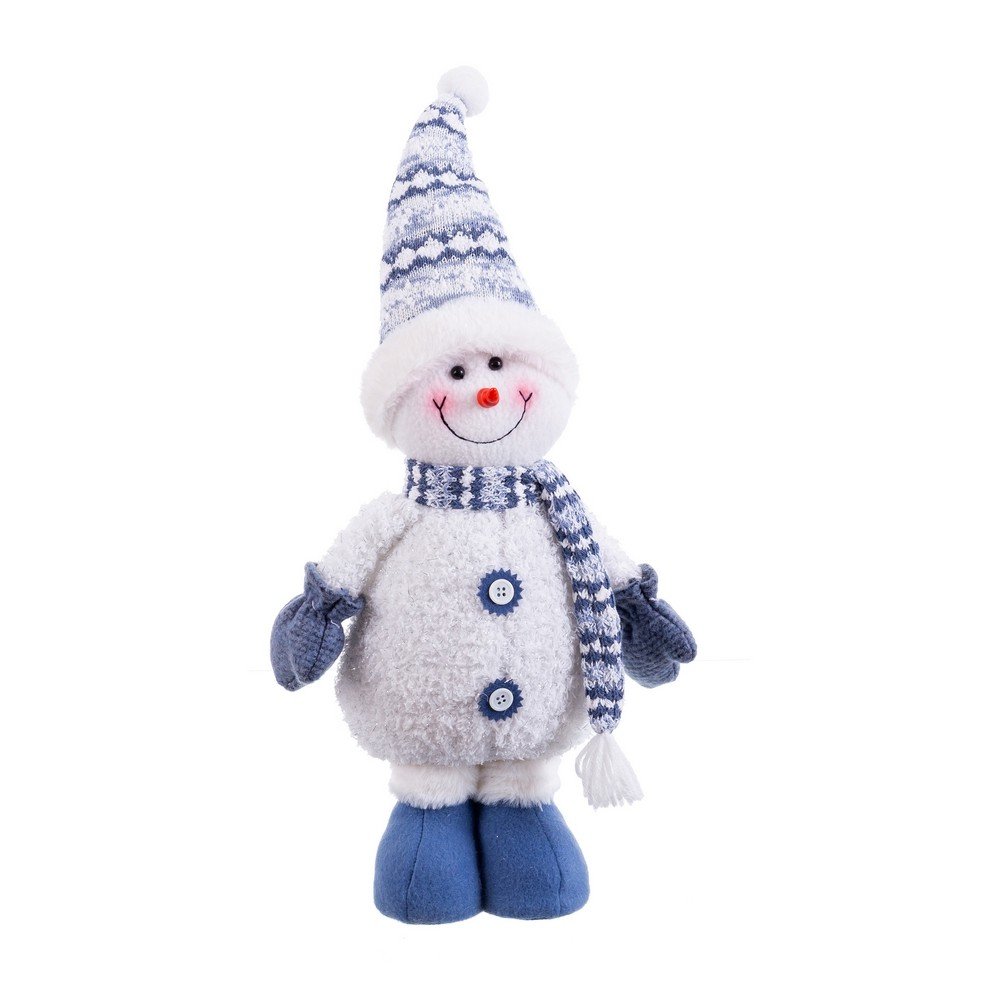 Textil karácsonyi figura (magasság 41 cm) Snowman – Casa Selección