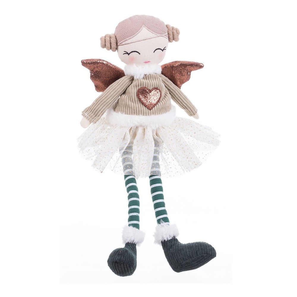 Textil karácsonyi figura (magasság 42 cm) Angel Girl – Casa Selección