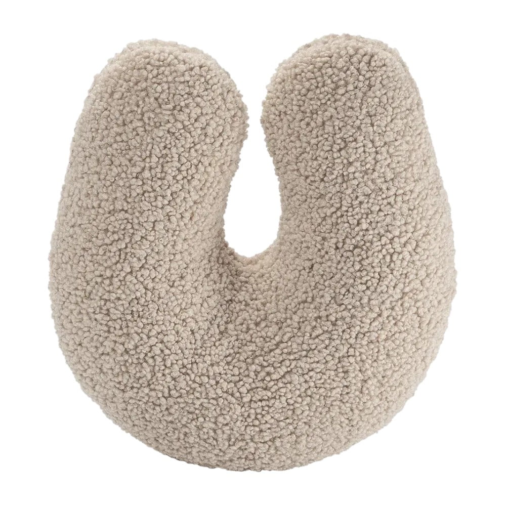 Világosbarna buklé párna gyerek kanapéhoz U – Wigiwama