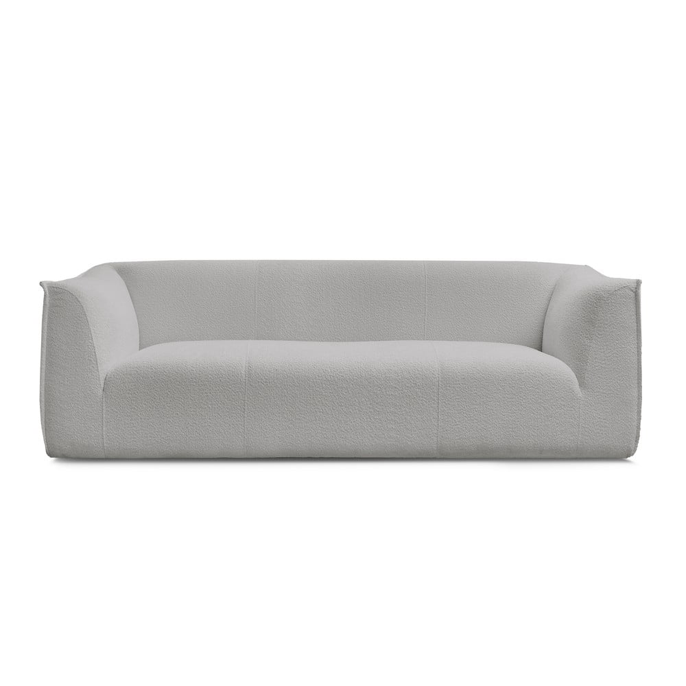 Világosszürke buklé kanapé 242 cm Giorgia – Bobochic Paris