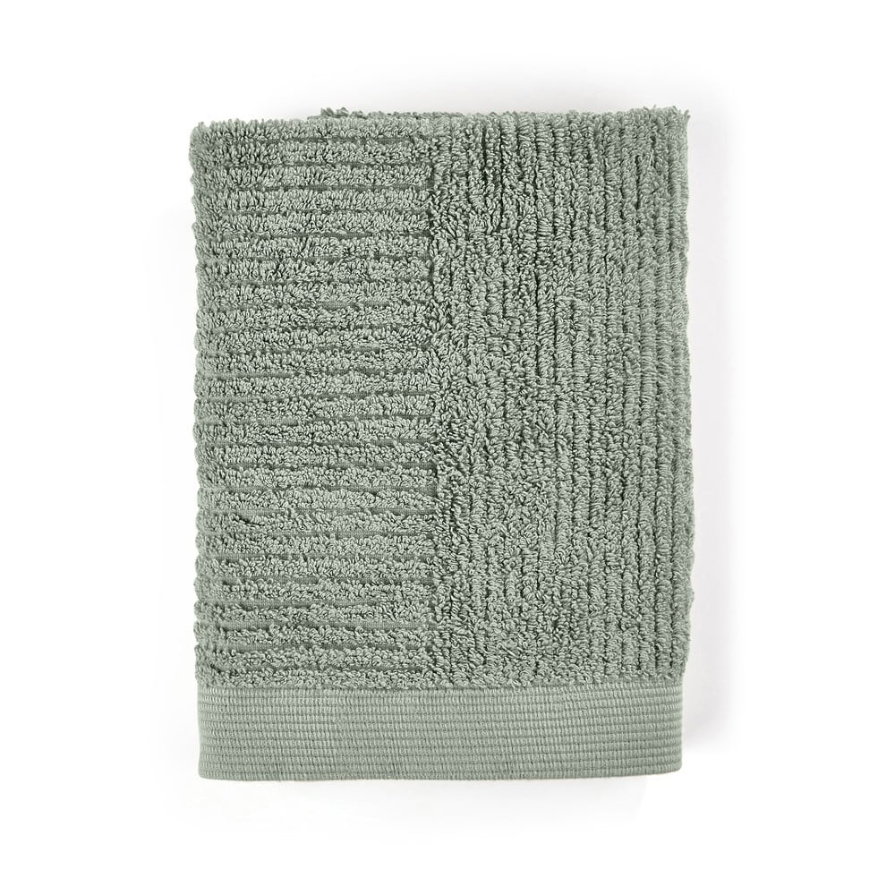 Zöld frottír pamut törölköző 50x70 cm Classic – Zone