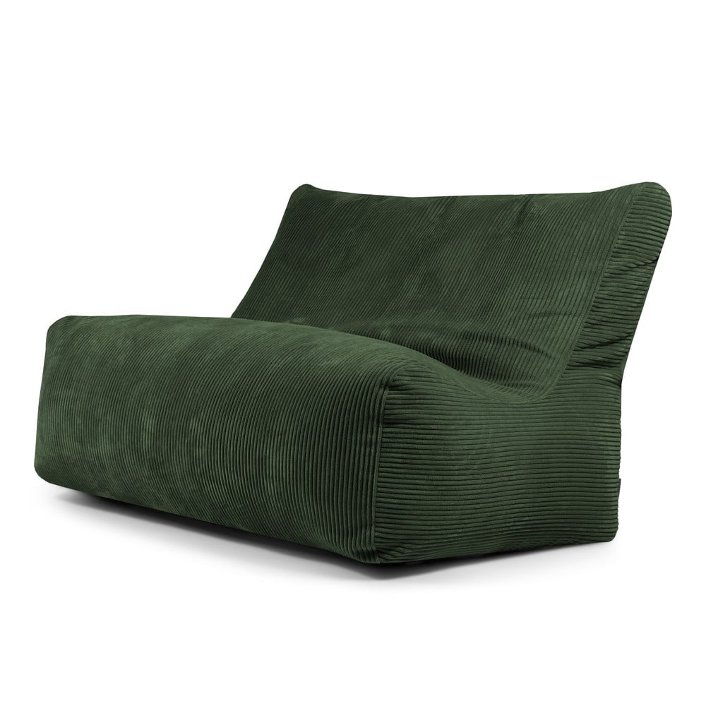 Zöld kordbársony babzsákfotel Sofa Seat Lounge – SLOWDOWN