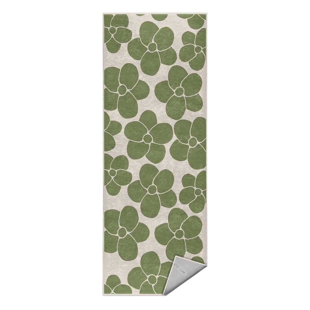 Zöld mosható futószőnyeg 60x230 cm Green Meadow – Mila Home