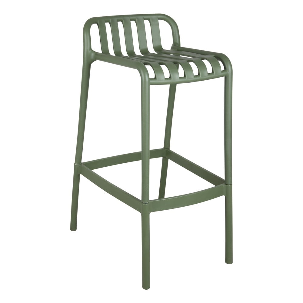 Zöld műanyag bárszék (ülésmagasság 76 cm) Chanza  – Leitmotiv