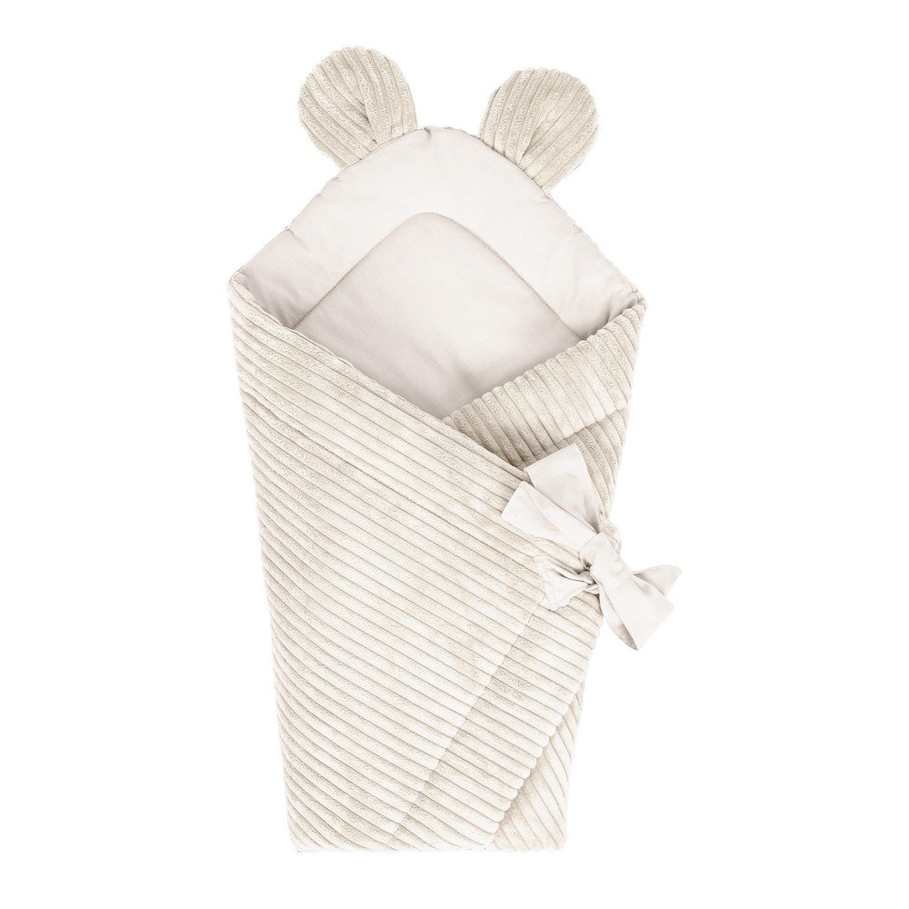 Bézs kordbársony babapólya 35x65 cm – Meowbaby