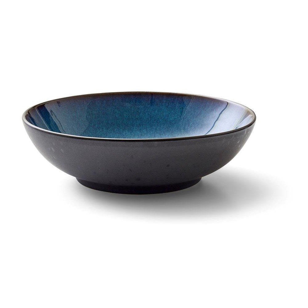 Fekete-kék kőedény szervírozó tálka 1