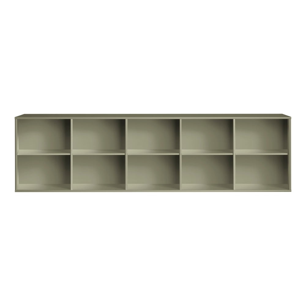 Khaki függő könyvespolc 220x61x42 cm Mistral – Hammel Furniture