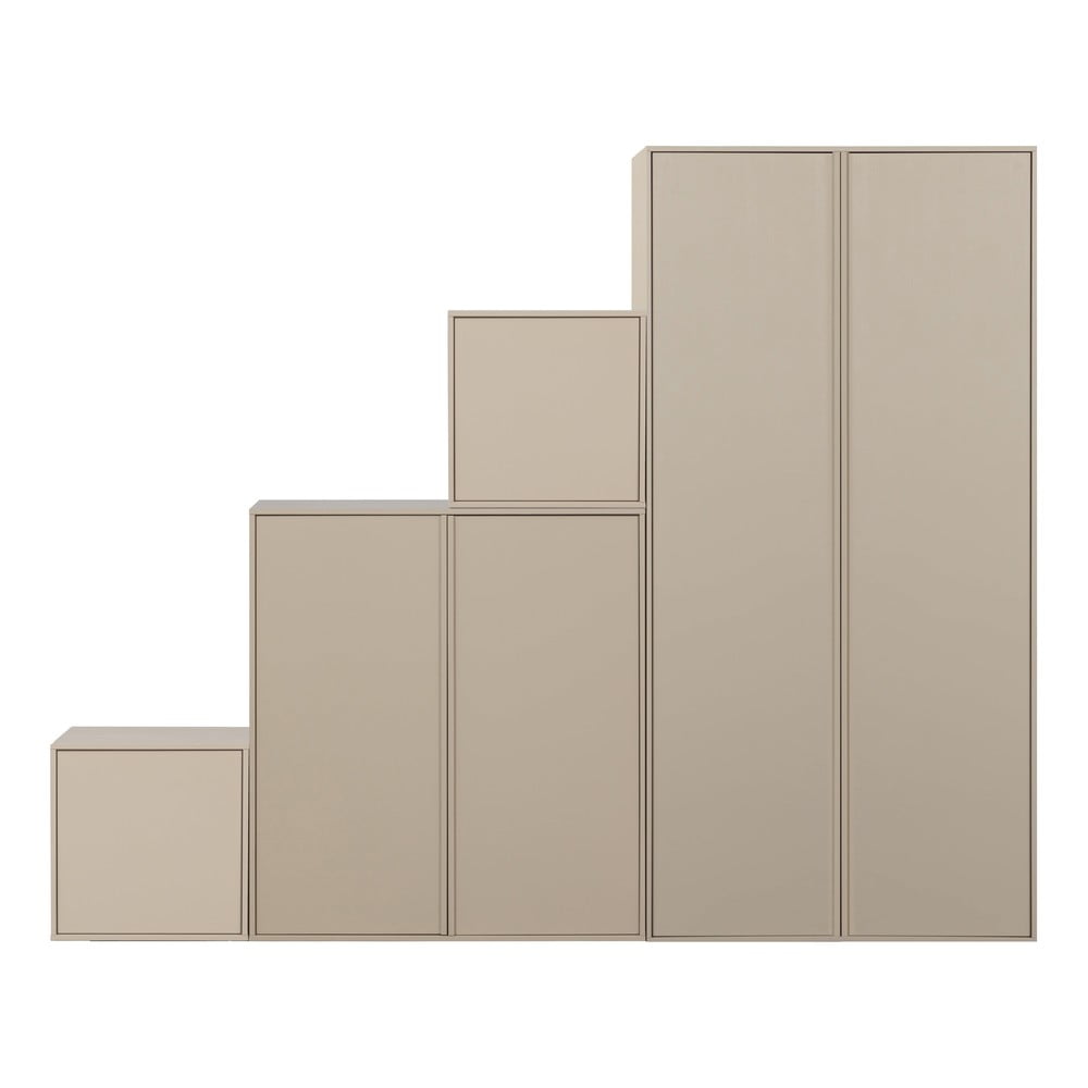 Krémszínű borovi fenyő moduláris szekrény 250x200 cm Daily – vtwonen