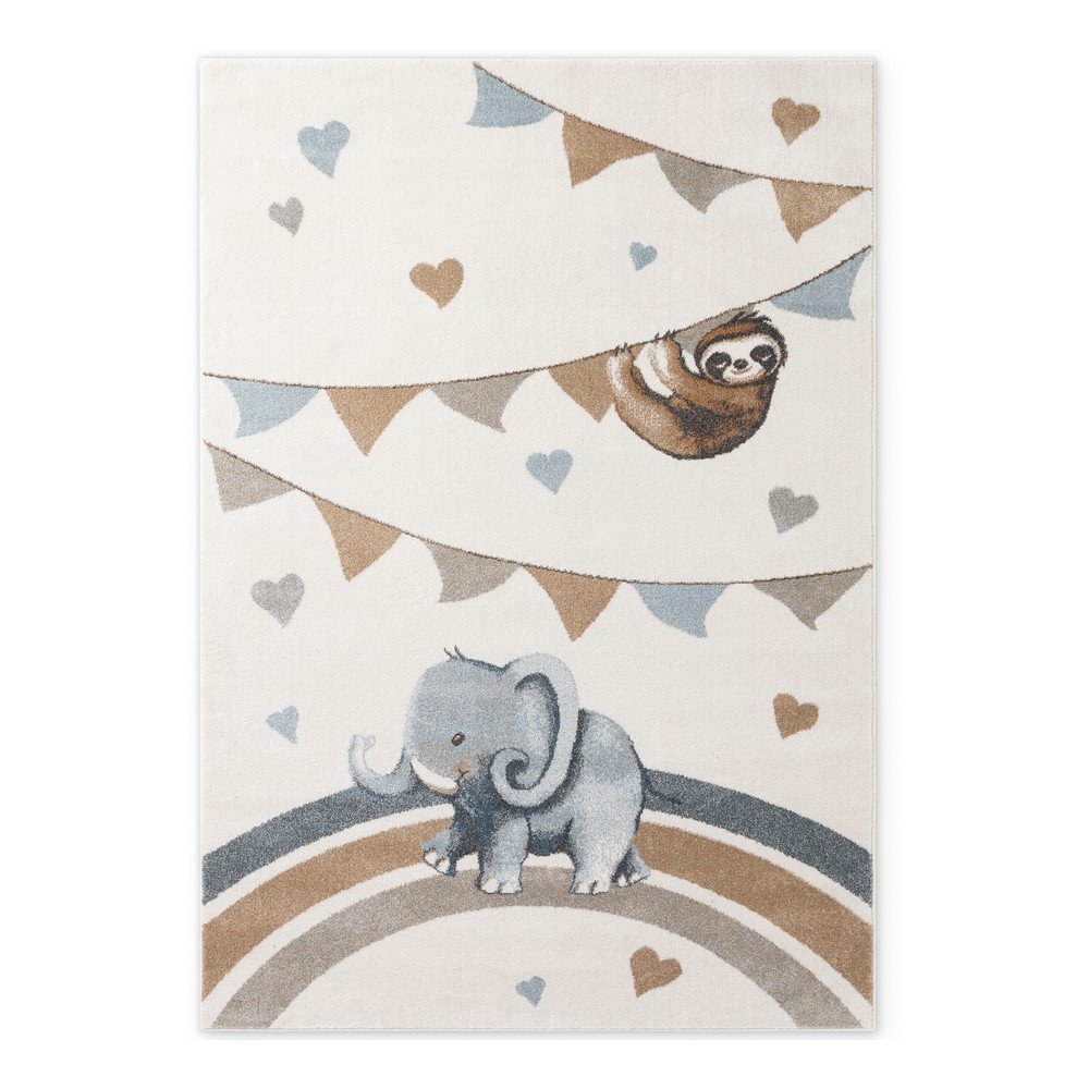 Krémszínű gyerek szőnyeg 160x230 cm Walk like an Elephant Rainbow Party – Villeroy&Boch