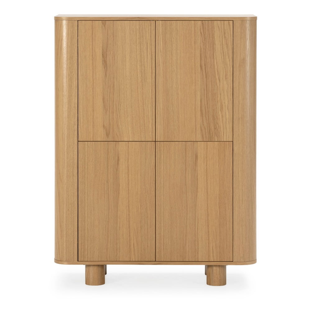 Natúr színű szekrény tölgyfa dekorral 100x133x40 cm Padoc – MOME