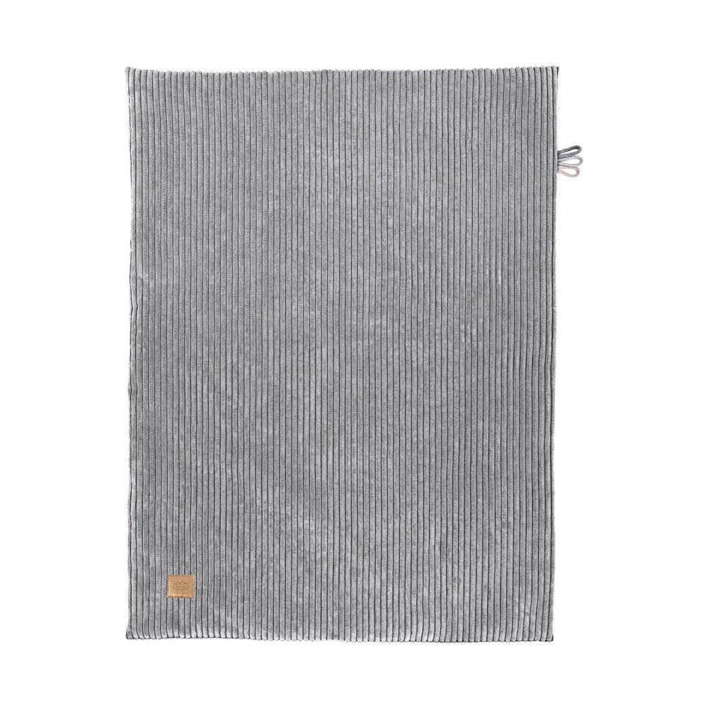 Szürke kordbársony gyerek takaró 100x77 cm – Meowbaby