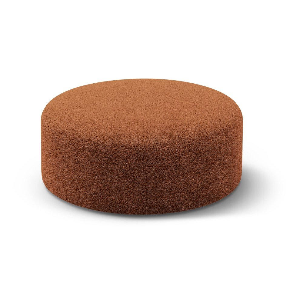 Téglavörös buklé puff Dia – Micadoni