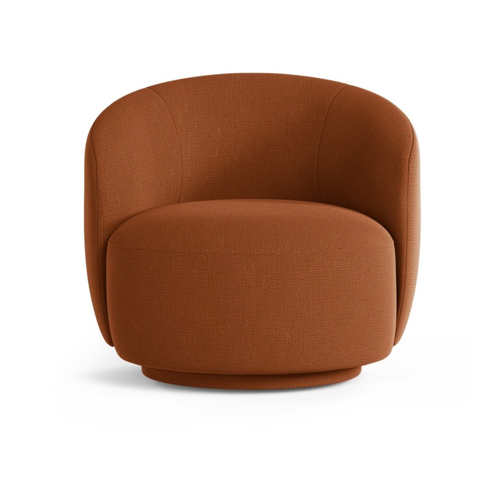 Téglavörös forgó fotel Letizia – Micadoni