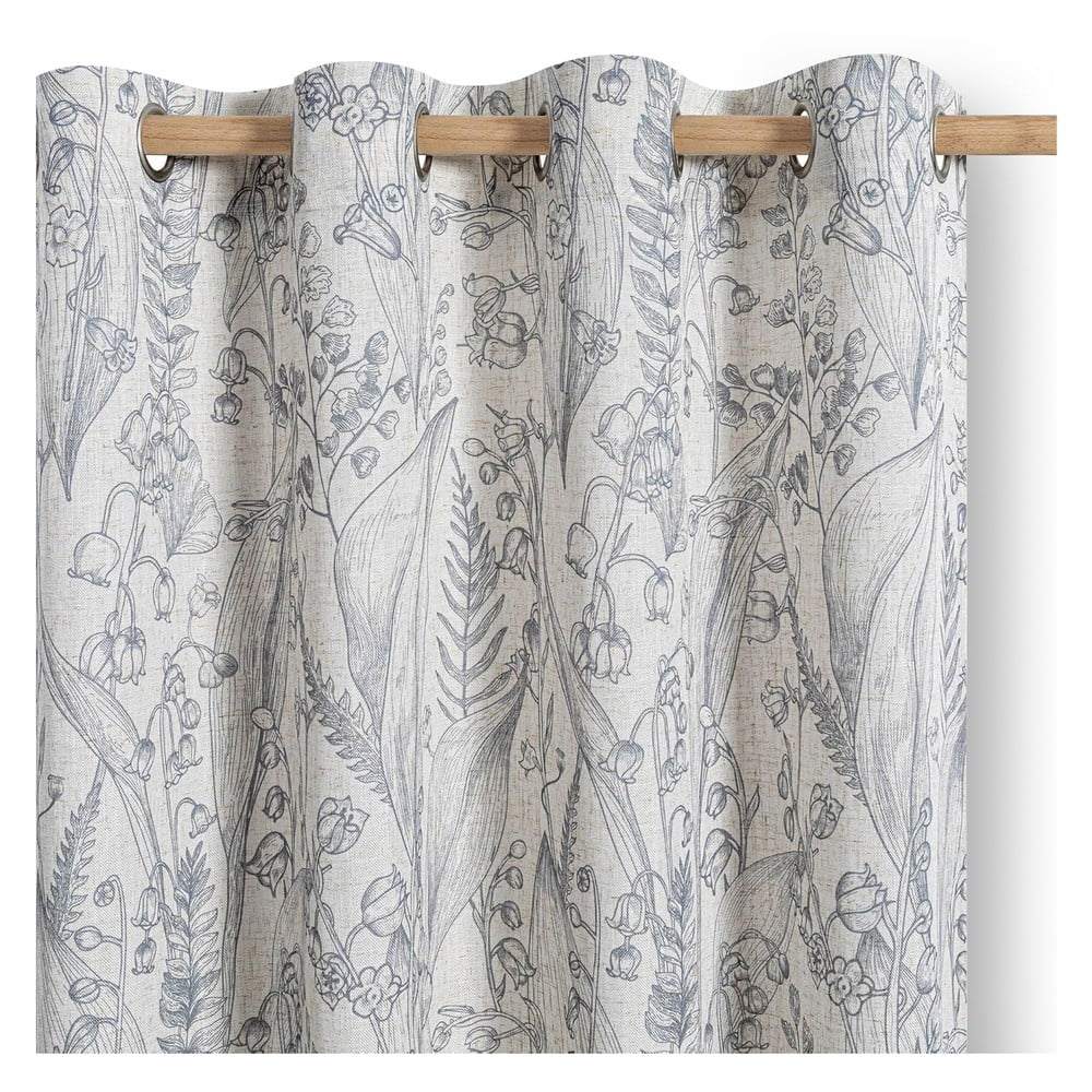 Világosszürke függöny 135x250 cm Selvetia – Restilo