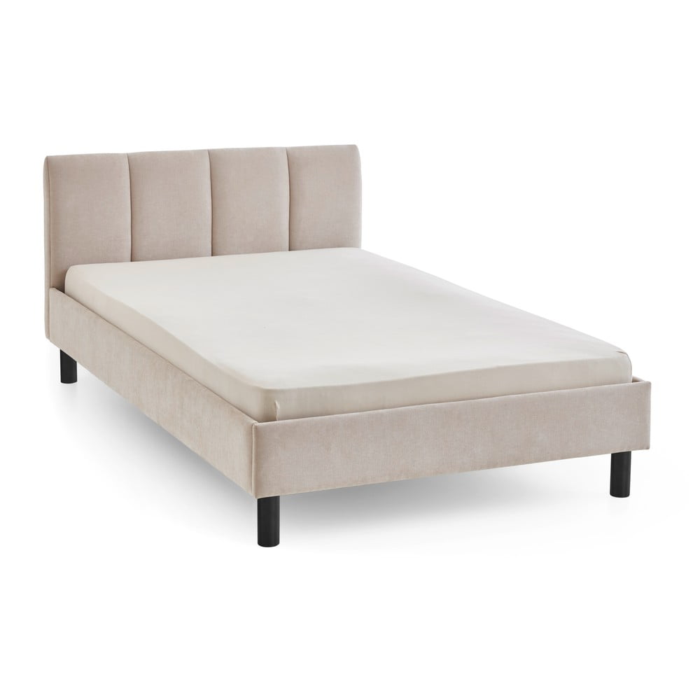 Bézs kárpitozott egyszemélyes ágy ágyrács nélkül 120x200 cm Joker – Meise Möbel