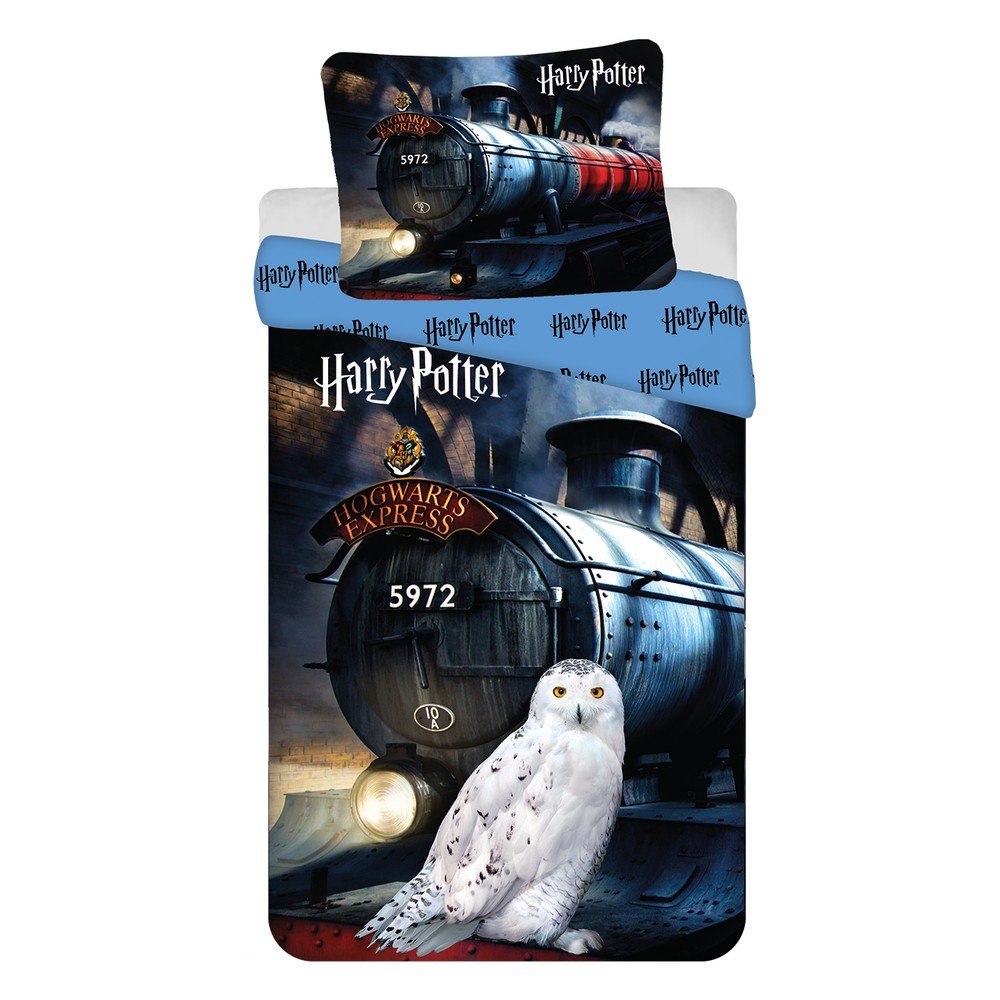 Egyszemélyes pamut gyerek ágyneműhuzat 140x200 cm Harry Potter "Hogwarts Express" – Jerry Fabrics