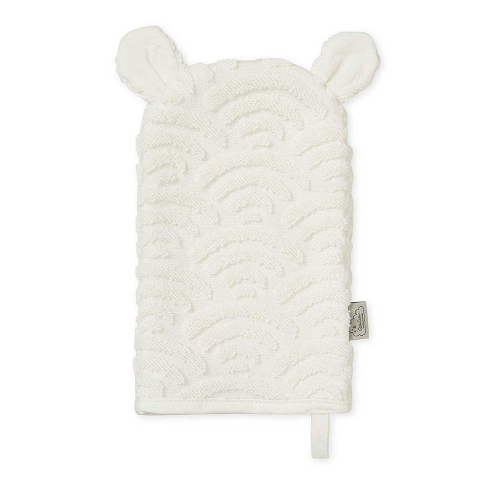 Elefántcsont színű bio pamut mosdókesztyű 14x22 cm Off-White – Cam Cam Copenhagen