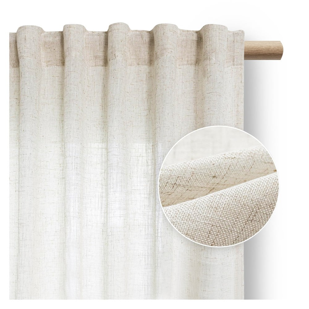 Elefántcsont színű függöny 140x270 cm Velari – Restilo