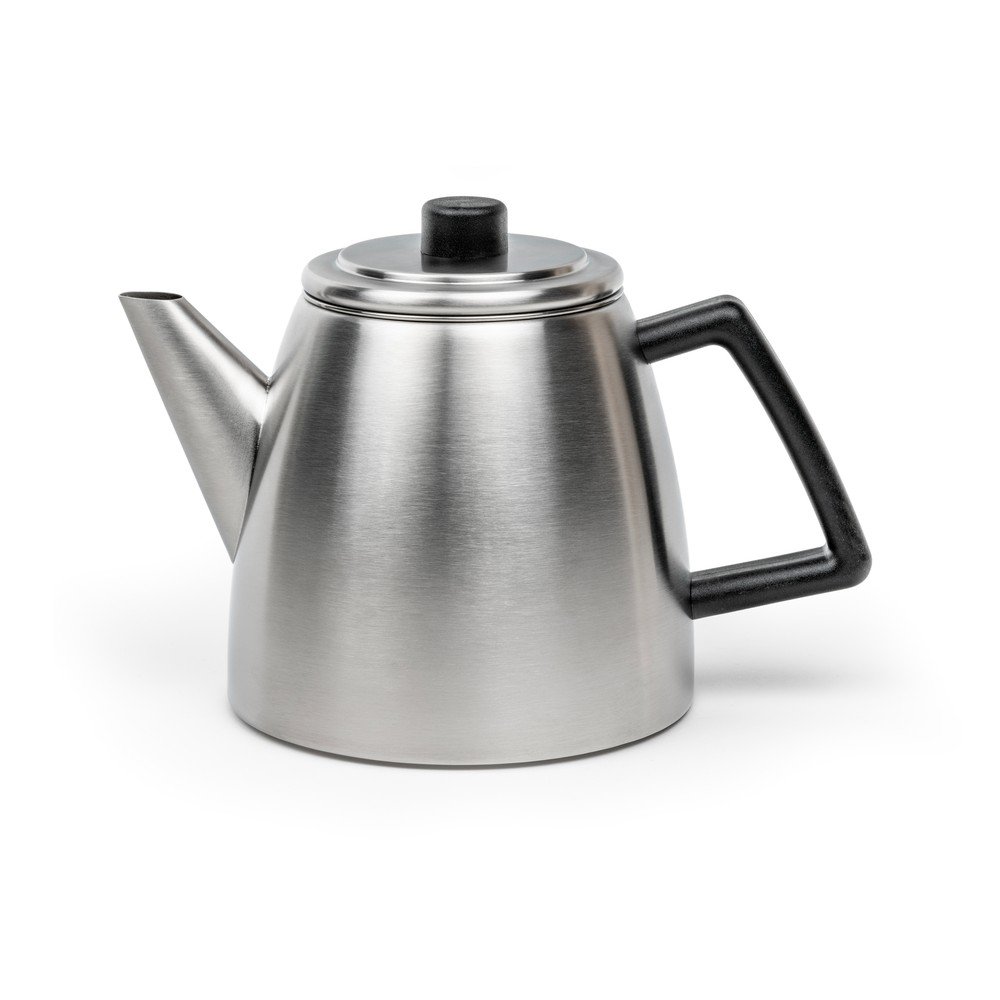 Ezüstszínű rozsdamentes acél teáskanna szűrővel 1