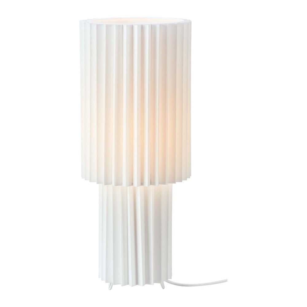 Fehér asztali lámpa textil búrával (magasság 45 cm) Catis – Markslöjd