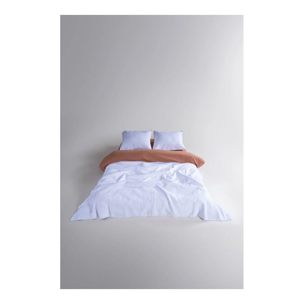 Fehér jacquard ágytakaró és párnahuzat szett 180x240 cm Jacquard – Mila Home Luxury