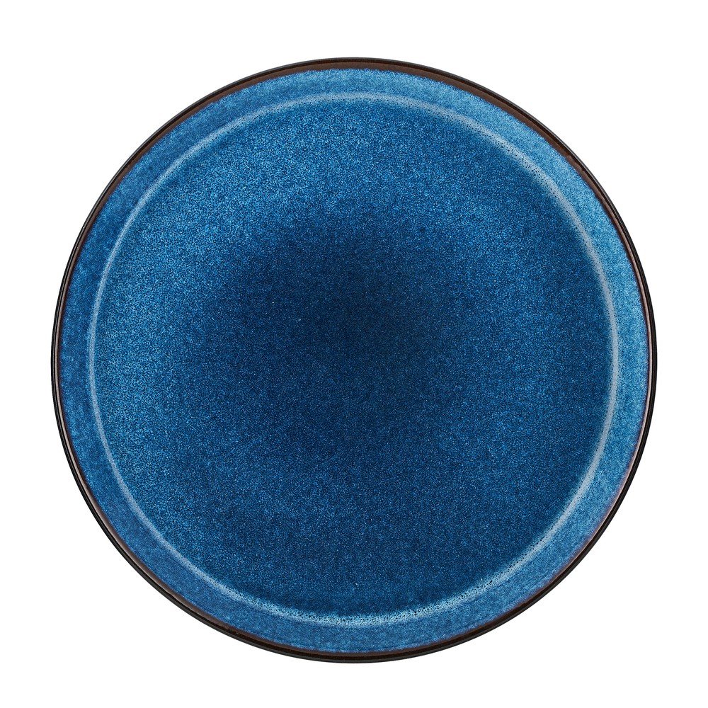 Fekete-kék kőedény tányér ø 27 cm Gastro Dark Blue/Black – Bitz