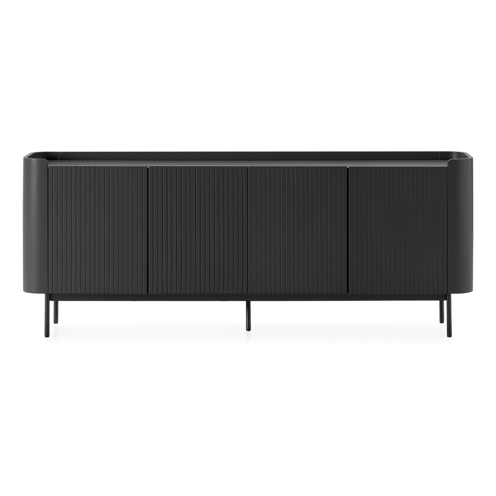 Fekete komód 200x80x40 cm Willa – MOME