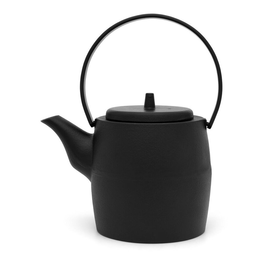 Fekete öntöttvas teáskanna szűrővel 1