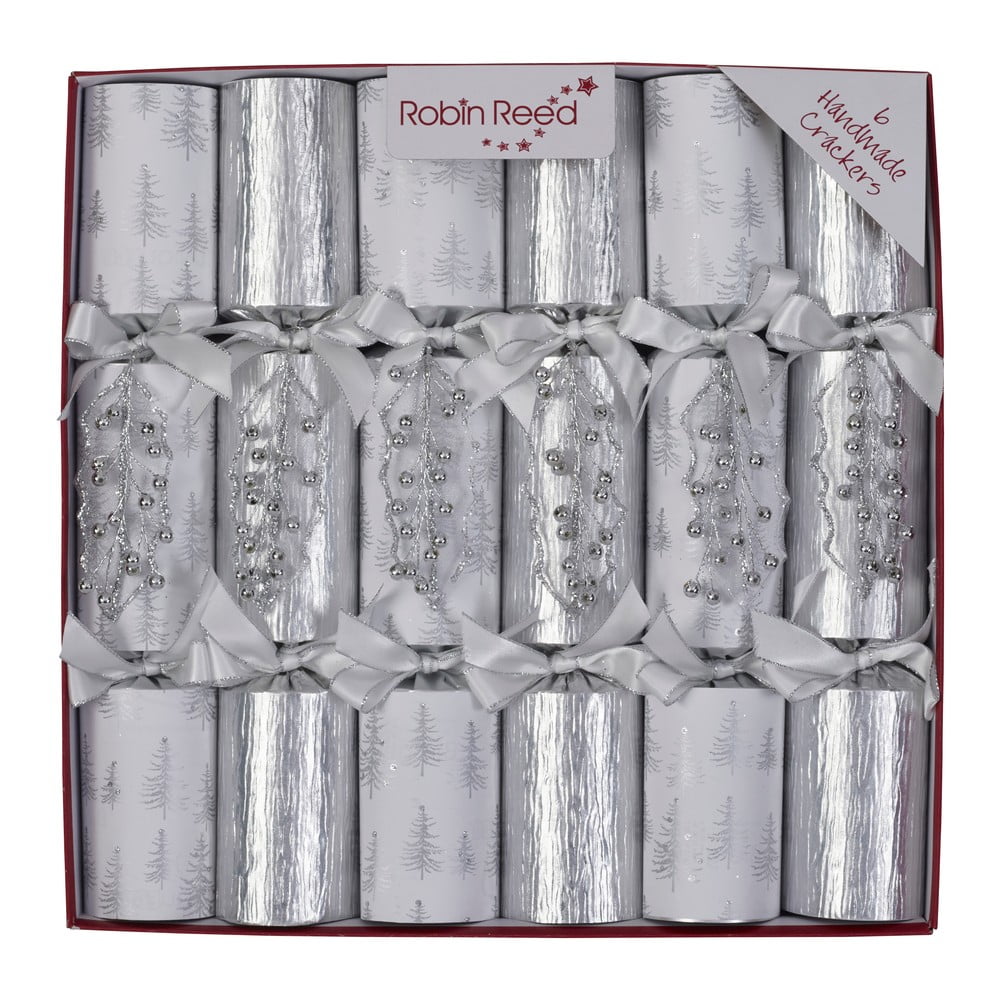 Karácsonyi cracker szett 6 db-os Silver Ice – Robin Reed