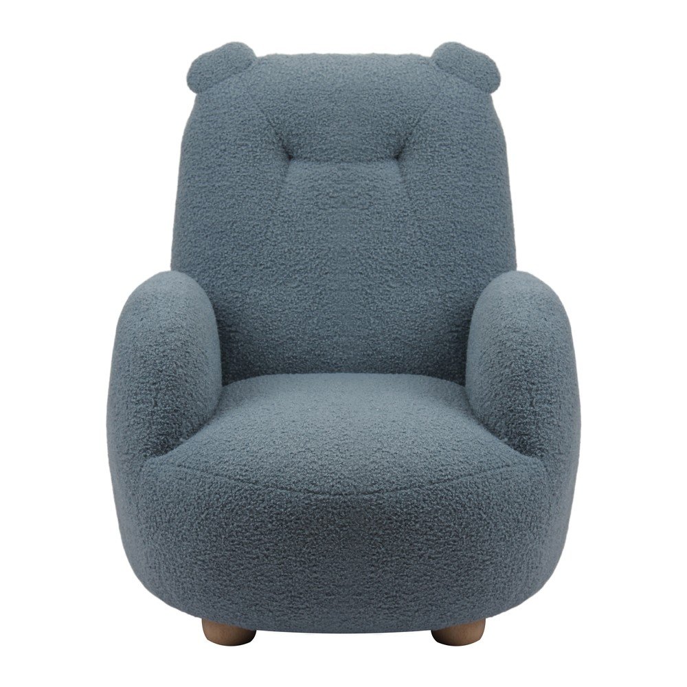 Kék buklé gyerek fotel Rocky – Vipack