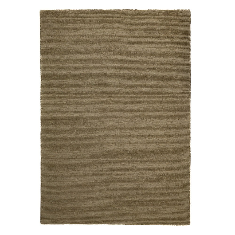 Khaki kézi szövésű gyapjú szőnyeg 160x230 cm Harris Boucle – Flair Rugs