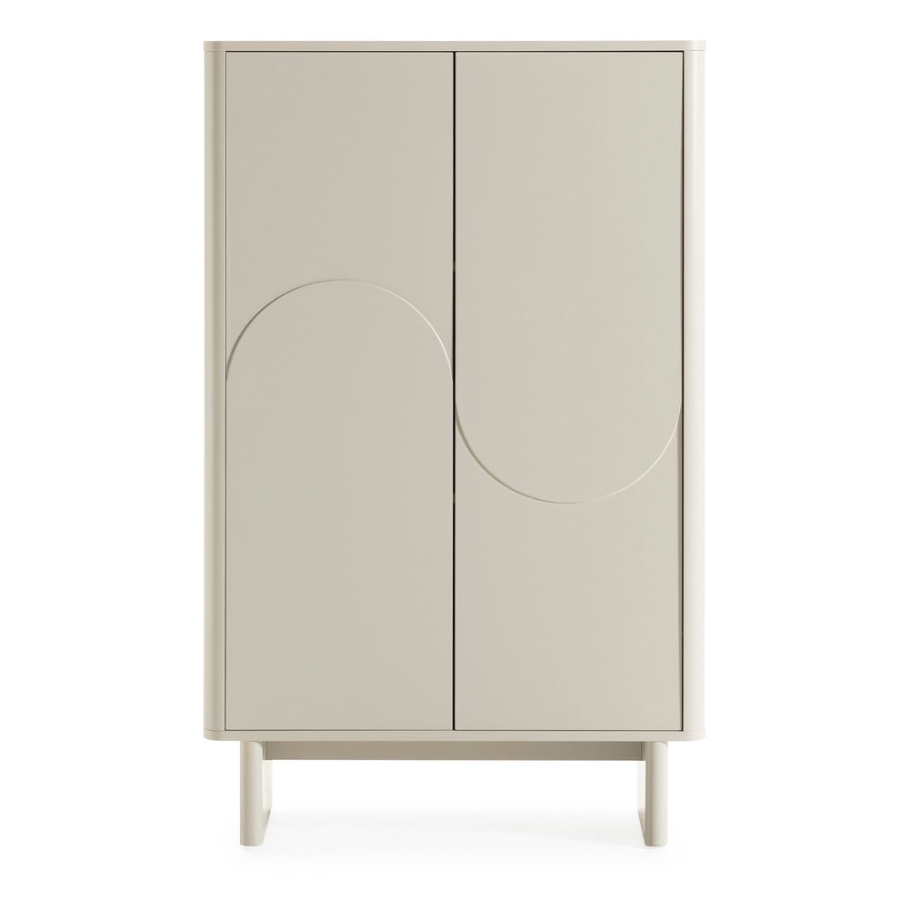 Krémszínű szekrény 80x130x40 cm Solei – MOME