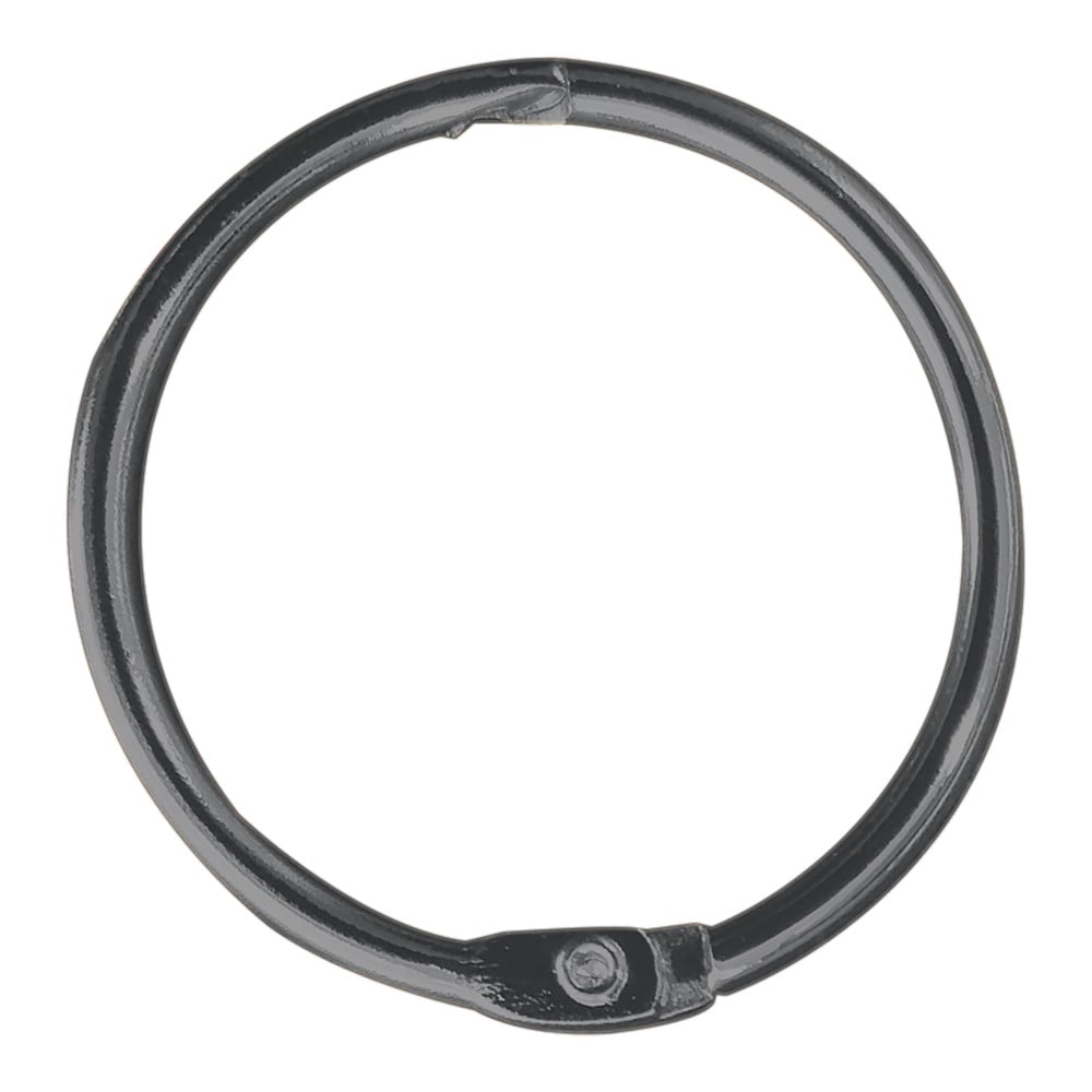 Matt fekete zuhanyfüggöny karika szett 12 db-os Ringo Small – Spirella