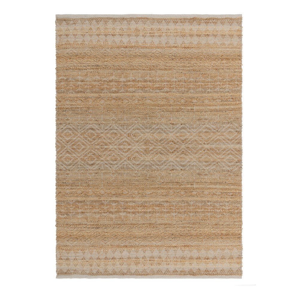 Natúr színű kézi szövésű jutakeverék szőnyeg 120x170 cm Asher Natural – Asiatic Carpets