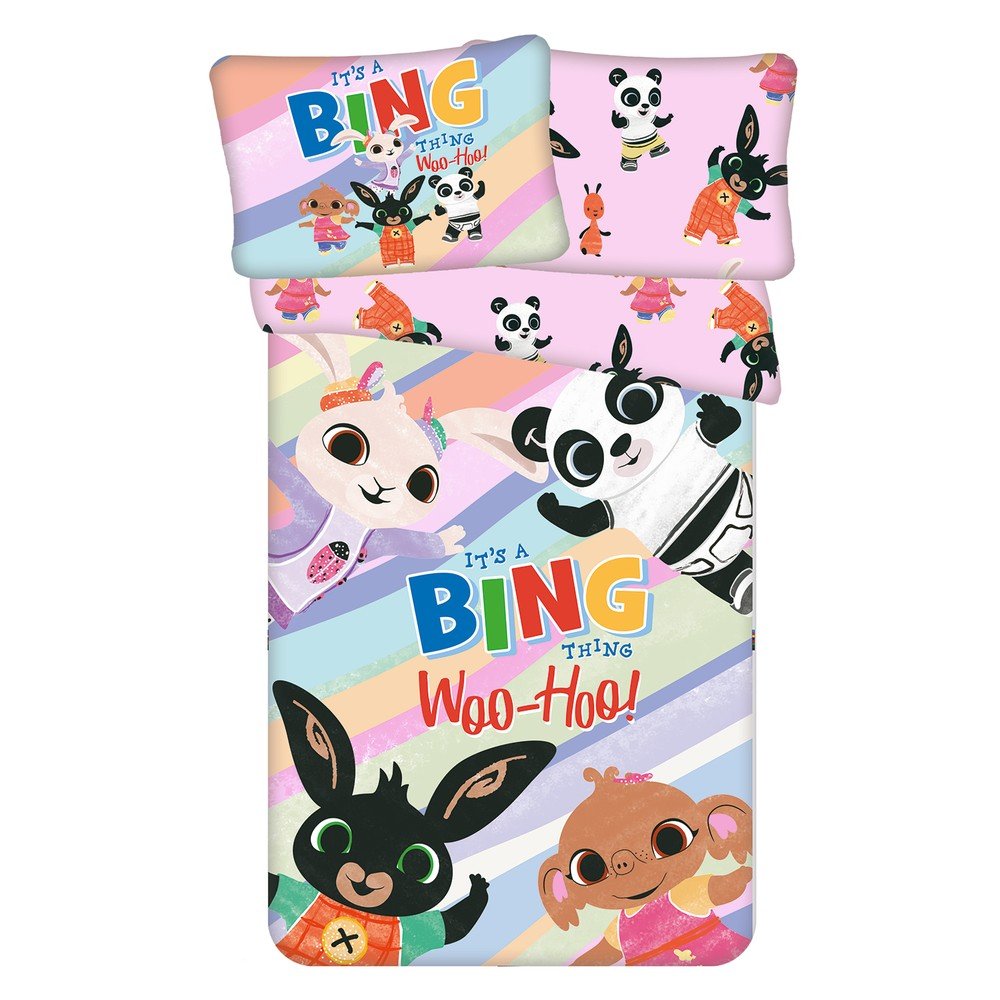 Pamut gyerek ágyneműhuzat babaágyhoz 100x135 cm Bing "It's a thing" – Jerry Fabrics
