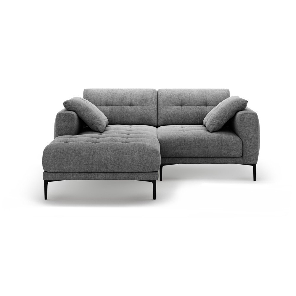 Szürke sarokkanapé (bal oldali-heverő résszel) Bemy – Micadoni
