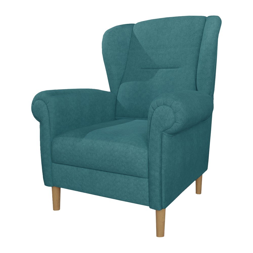 Türkiz füles fotel Swan – Ropez