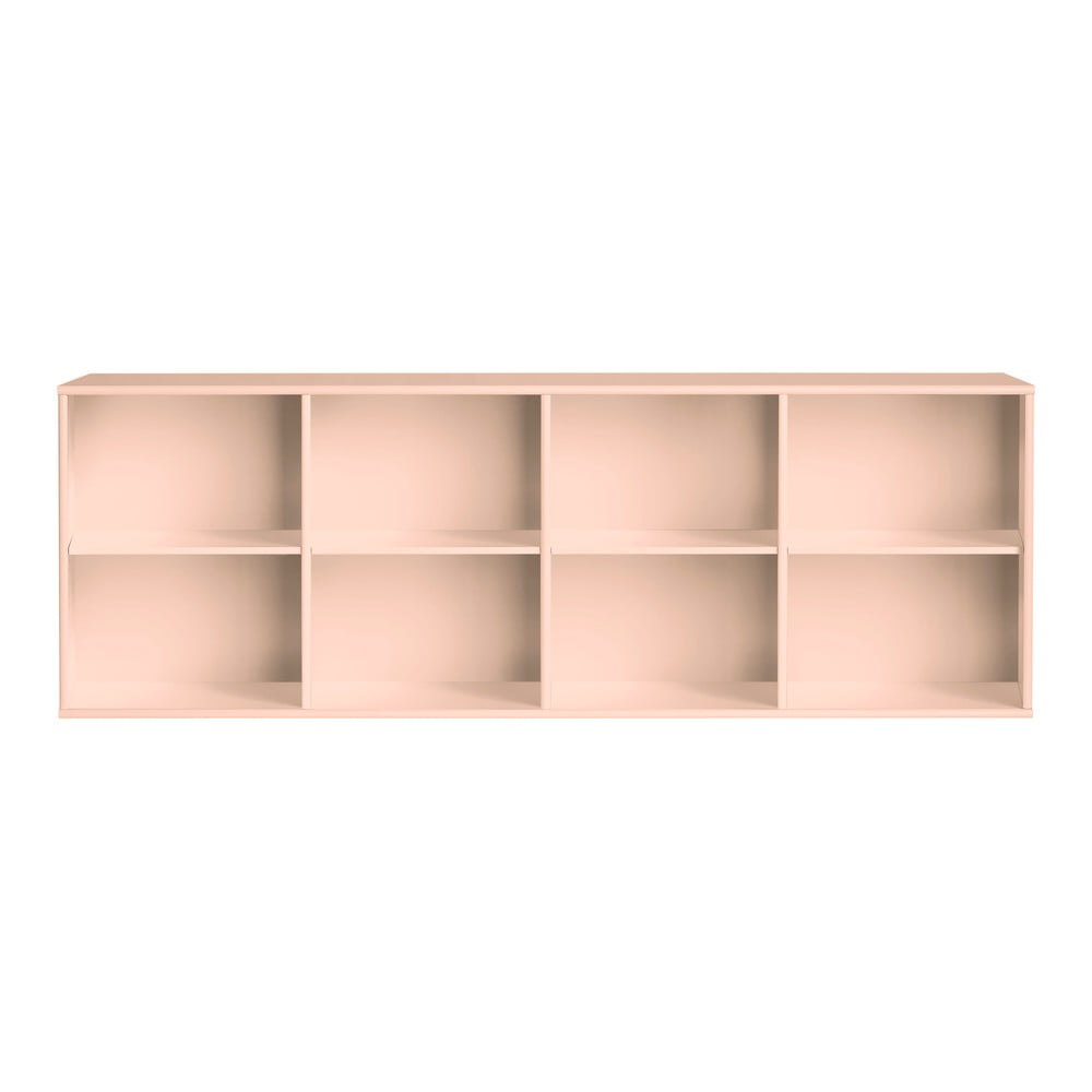 Világos rózsaszín függő könyvespolc 176x61x42 cm Mistral – Hammel Furniture