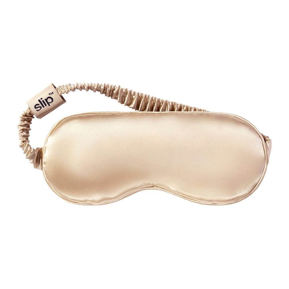 Világosbarna selyem alvómaszk Caramel – slip