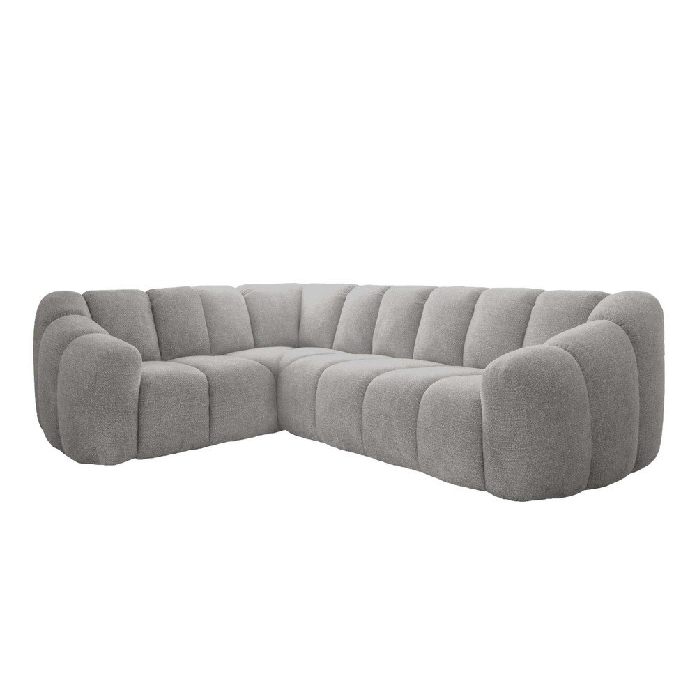 Világosszürke sarokkanapé (bal oldali-L alakú) Shell – Miuform