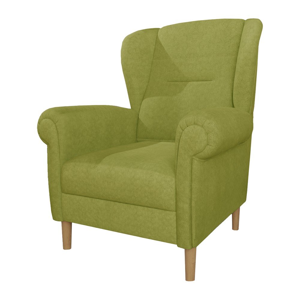 Zöld füles fotel Swan – Ropez