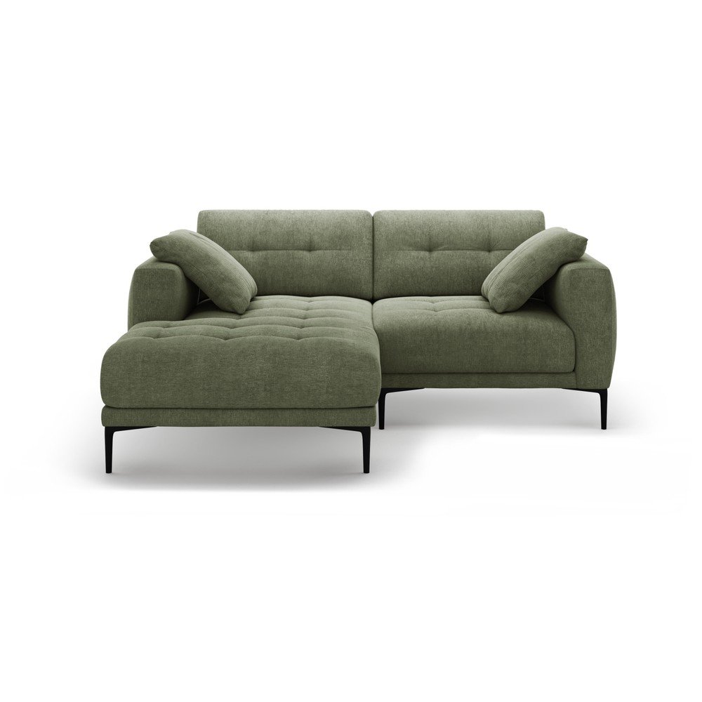 Zöld sarokkanapé (bal oldali-heverő résszel) Bemy – Micadoni