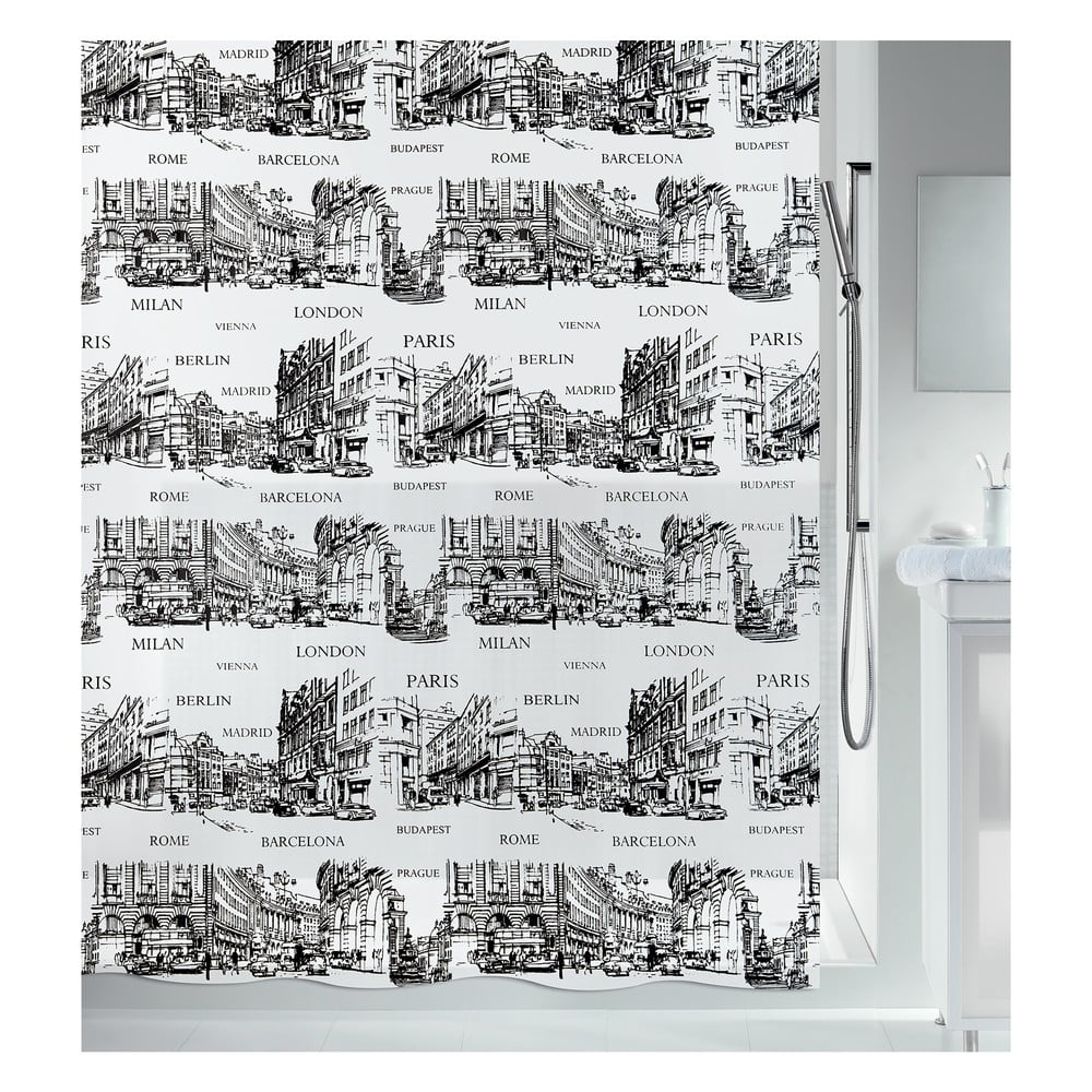 Zuhanyfüggöny 180x200 cm Places – Spirella