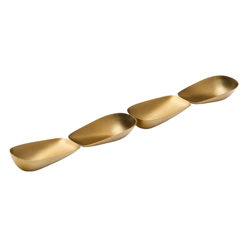 Aranyszínű rozsdamentes acél szervírozó tálka Aruc – Kave Home