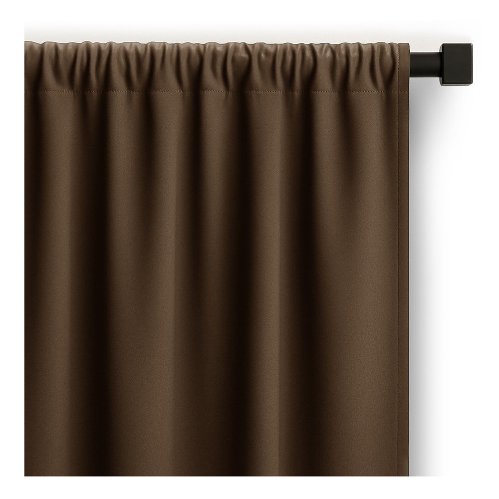 Barna dimout (részleges sötétítő) függöny 140x270 cm Carli – Restilo